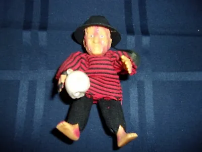 1998 Suction Cup Hanging Freddy Krueger Nightmare Elm Street Figure Hat Scull • $16.99
