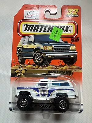 Matchbox 1/64 Diecast Series 7 #32/100 MB Police White Chevy Blazer B2 • $7.99