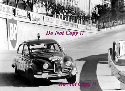£4 • Buy Erik Carlsson & Gunnar Palm Saab 96 Winners Monte Carlo Rally 1963 Photograph 1