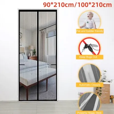 UK Magic Curtain Door Mesh Magnetic Fastening Mosquito Fly Bug Insect Net Screen • £5.99