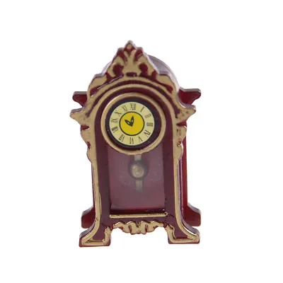 1:12 Dollhouse Miniature Wooden Classical Desk Clock Classic Furniture ToysP.FM • $2.06