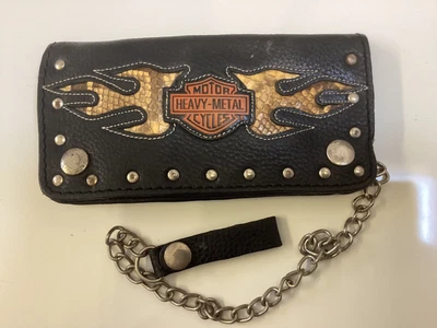 £25 • Buy Bikers Leather Wallet With Chain