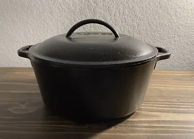 Lodge Cast Iron Dutch Oven #8 3 DOL W/Lid 5qt Enterprise Products Service Award • $20.99