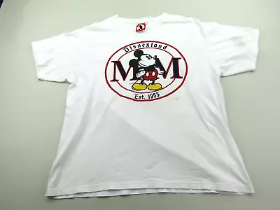 VINTAGE Mickey Inc Disneyland T-Shirt Men Size XL Mickey Mouse Short Sleeve Crew • $13.49