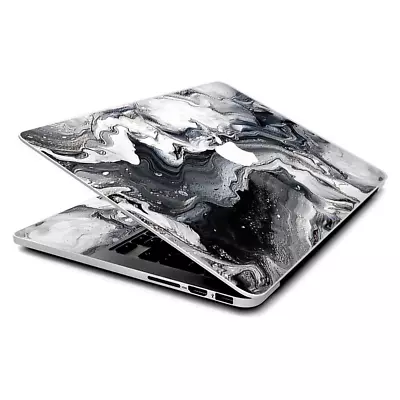 Skin Wrap For MacBook Pro 15 Inch Retina  Marble White Grey Swirl Beautiful • $16.98
