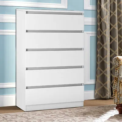 Modern Bedroom Furniture Chest Of Drawers 2/3/4/5/6 Storage Cabinet White Grey • £112.99