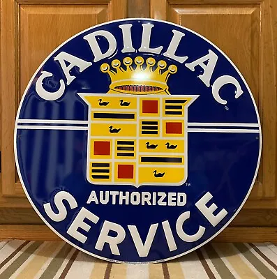 Cadillac Service Metal Sign Garage Vintage Style Wall Decor Tools Oil Gas Bar • $62