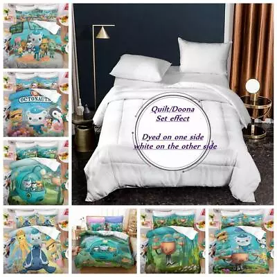 Microfiber Comforter Duvet Quilt The Octonauts Bed Pillowcase Single Double Size • £46.61