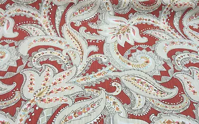 P Kaufmann Paisley Pop Spice Red Fabric By The Yard • $18.95