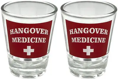 Hangover Medicine - 2oz Novelty Shot Glass - 2 Piece Set • $14.99