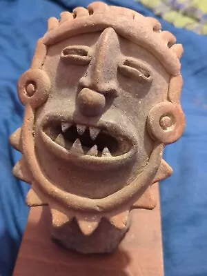 Pre-Columbian Pottery Figure Head / Old Professor's Estate Mayan Original • $74.22