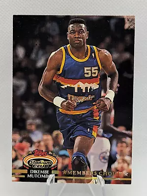 1992-93 Topps Stadium Club Dikembe Mutombo Members Choice #196 Denver Nuggets  • $0.99