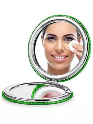 OMIRO Compact Mirror Round PU 1X/3X Magnification Ultra-Portable For Purses • $4.59