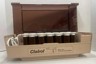 Clairol Mist/Dry CareSetter Velvet Hot Rollers Curlers W/Clips K-400F *Tested* • $24.99