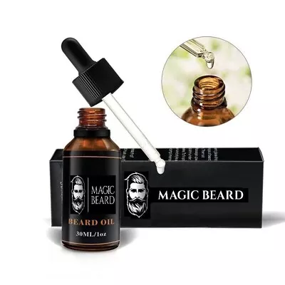 Magic  Beard Oil For Men Beard Growth Oil/Serum Jojoba Oil Castor Oil UK • £20.99