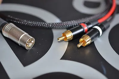 HQ 2 Phono / RCA To  Bang & Olufsen (B&O) Naim Quad (5 Pin Din) Lead/Cable 0.5m • £18.99