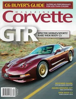 Corvette Magazine 2012 Sept - Resto '70 Shark'66 427 Winnerwide-body Ekler C3 • £8