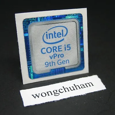 Intel CORE I5 VPro 9th Gen Sticker 18mm X 18mm #202211242218  • $2.22