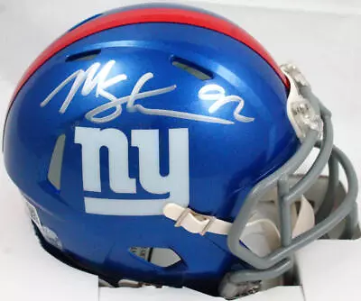 Michael Strahan Autographed New York Giants Speed Mini Helmet-Beckett W Hologram • $139