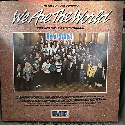 “We Are The World” Vinyl LP Record Album USA For Africa - Michael Jackson 1980s • $10