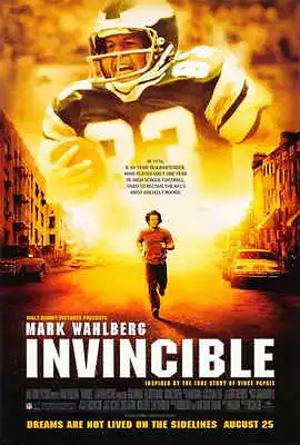 INVINCIBLE Movie POSTER 27x40 Mark Wahlberg Greg Kinnear Michael Rispoli • $17.98