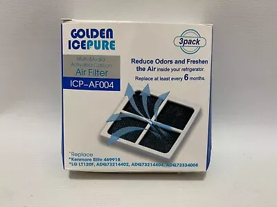 Ice Pure Multi-Media Activated Carbon Air Filter 3 Pack AF004 New In Box • $9.95