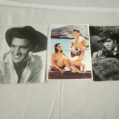 3 X Elvis Presley Postcards Unused Love Me Tender Blue Hawaii. See Photos.  • $10