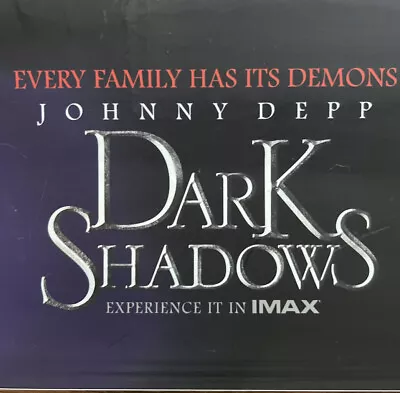 Dark Shadows 2012 Tim Burton Movie Marquee Poster Johnny Depp • $95