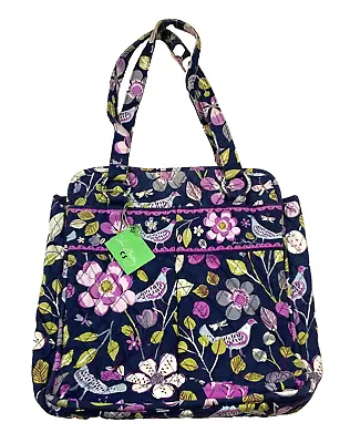 NWT Vera Bradley Perfect Pocket Tote Floral Nightingale Purple Floral • $38