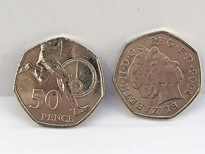 50th Anniversary First Four-minute Mile Roger Bannister 50P Fifty Pence Coin • £2.25