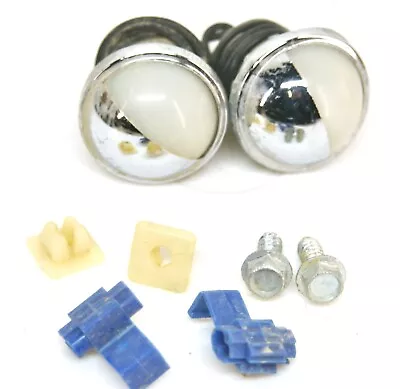 License Plate Light Kit Snap-In Round Incandescent Light   8224 • $5.75