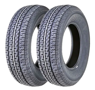 2 FREE COUNTRY Trailer Tires ST175/80R13 Radial 8 Ply LR D Speed M W/Scuff Guard • $107