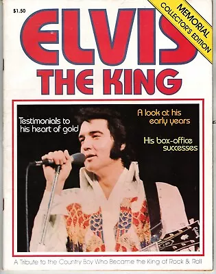 Elvis The King Memorial Magazine 1977 Presley Vernon Gladys Priscilla Graceland • $17.99