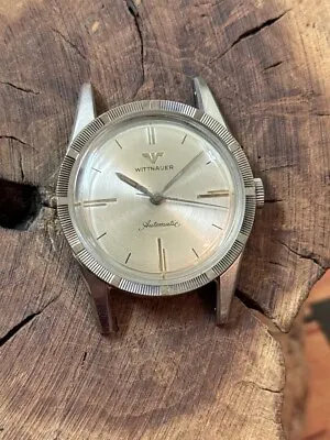 SS 1960s Vintage Wittnauer Automatic Thunderbird Bezel Watch No Back Runs 11SN1 • $59.99