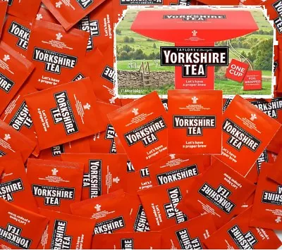 Yorkshire Tea Individually Wrapped Tagged Enveloped One Cup Tea Bags Proper Brew • £5.29