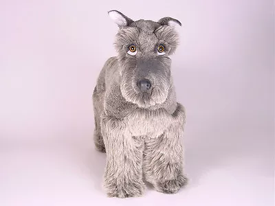 Miniature Schnauzer By Piutre Hand Made In Italy Plush Stuffed Animal NWT • $659