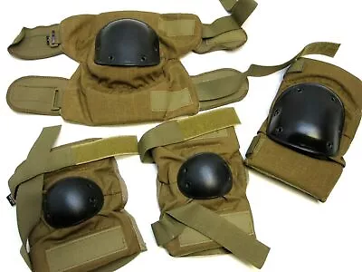 Used Bijan's Bpe Military Knee/elbow Pad Set Thick Heavy Duty Pads Brown Medium • $29.95