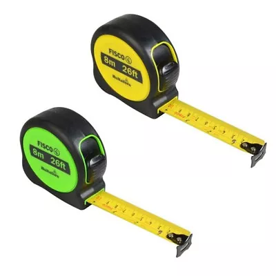 Fisco Hultafors 8m/26ft Hi-vis Tape Measure (twinpack) • £14.99