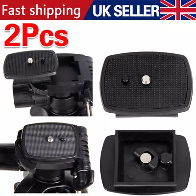 2PCS 42mm Tripod Quick Release Plate Screw Adapter Mount For DSLR Camera Heads N • £5.18