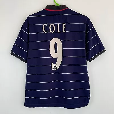 Manchester United 1999-2000 Andy Cole Away Shirt Jersey Kids Youth L Boys 158 Cm • $20