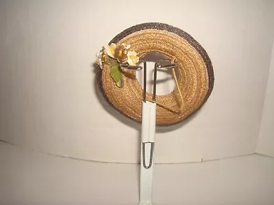 Vintage 1950s Doll Straw Horsehair Hat-fit Muffie/Ginny Vogue/Ginger/Wendy/Virga • $18.99