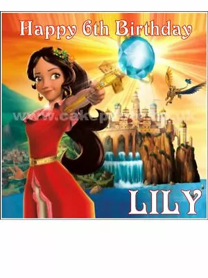 £5 • Buy Disney Princess Elena Of Avalor Edible Icing Cake Topper / Many Sizes
