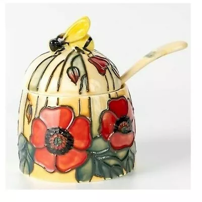 Old Tupton Ware Poppy Ceramic Jam/Honey/Preserve Pot With Spoon TUP1360 • £24.95