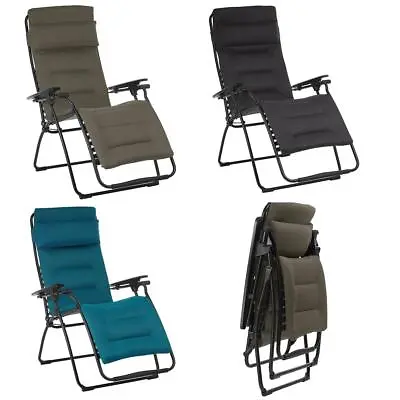 Lafuma Futura Air Comfort Garden Chair Recliner Durable Black Teal Green LFM3124 • £269.99