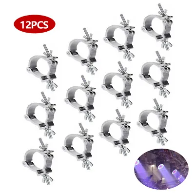 12 Pcs Stage Light Clamps Hook For DJ Truss Lighting O Clamp 2in Aluminum Alloy • $36.10