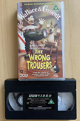 Wallace And Gromit - The Wrong Trousers VHS Video Cassette Tape - FAST DISPATCH • £6.99