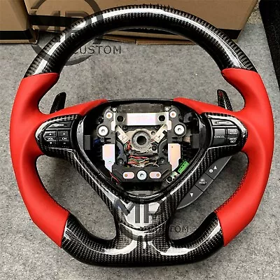 MP Custom REAL CARBON FIBER FOR Acura TSX 2009 -2014 Carbon Fiber Steering Wheel • $628