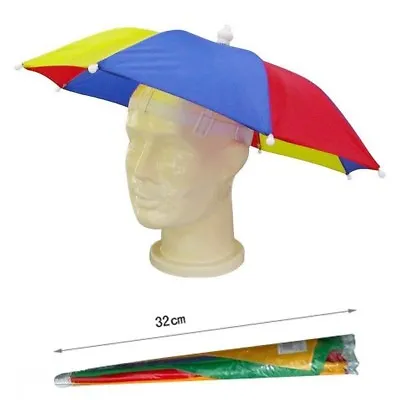 Umbrella Hat Novelty Adult Costume Hat Ladies Mens Multi Colour Festival Hat • £3.29