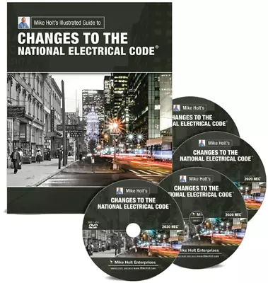 Mike Holt's Changes To The National Electrical Code (textbook & DVDs) 2020 NEC • $325