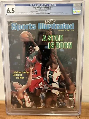 Michael Jordan  A Star Is Born  1st Pro Cover 1984 Sports Illustrated CGC 6.5  • $675